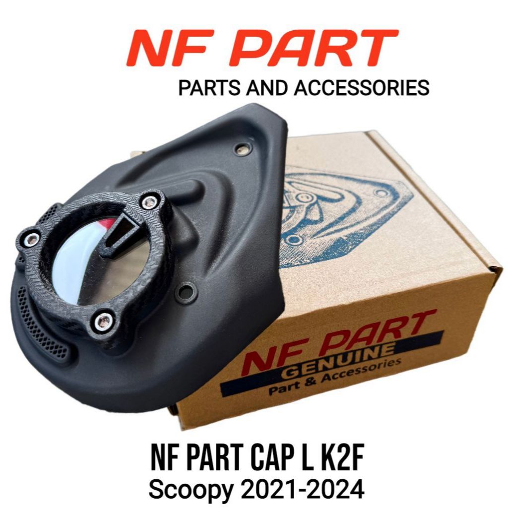 KEONGAN CVT CAP L AKRILIK K2F ORI VARIASI NF PART MOTOR SCOOPY PRESTIGE 2021-2024