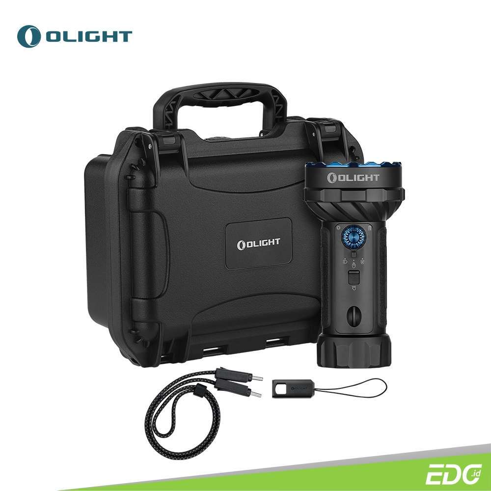 OLIGHT Senter Marauder Mini 2 Matte Black 10000lm 750m Senter LED Rechargeable Flashlight Searchligh