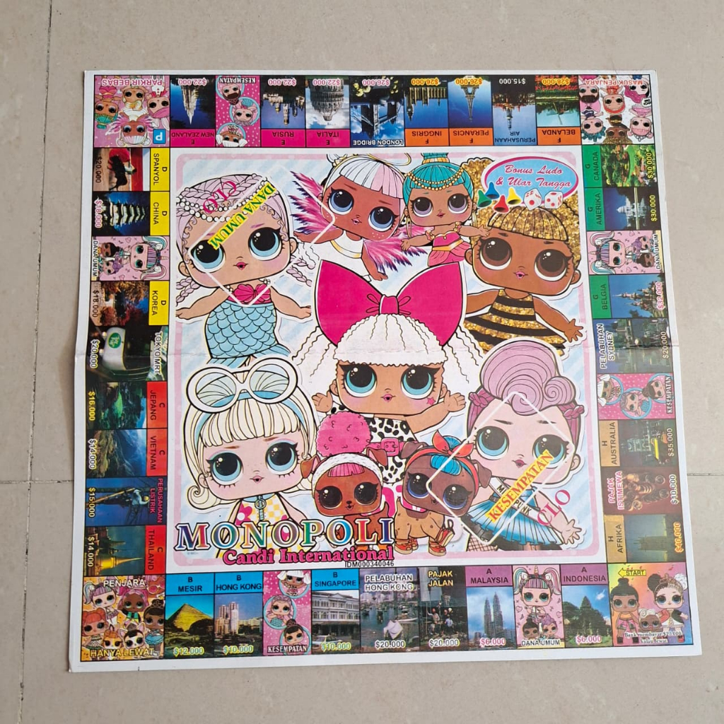 MONOPOLI INTERNASIONAL 3 IN 1 KARAKTER