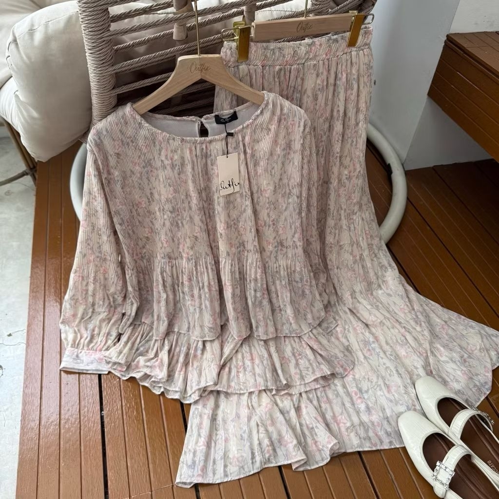 Set Arumy Set Skirt Soft Yellow, Basic Cotton Dress Poplin,  Zahra Stripe Tunic, Belami Plain Dress 