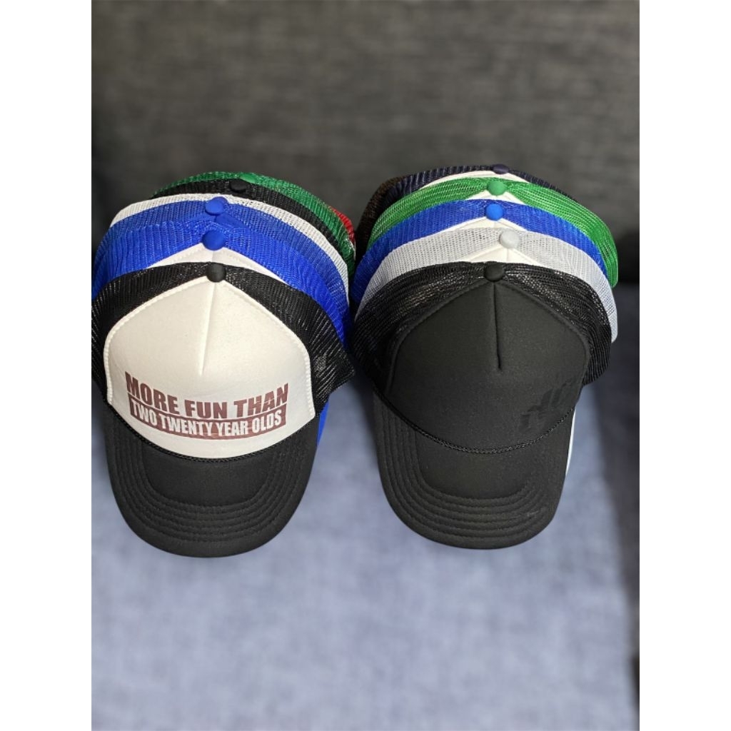 TOPI TRUCKER JARING ROPE HAT TALI FITTING BAGUS BEKAS MURAH