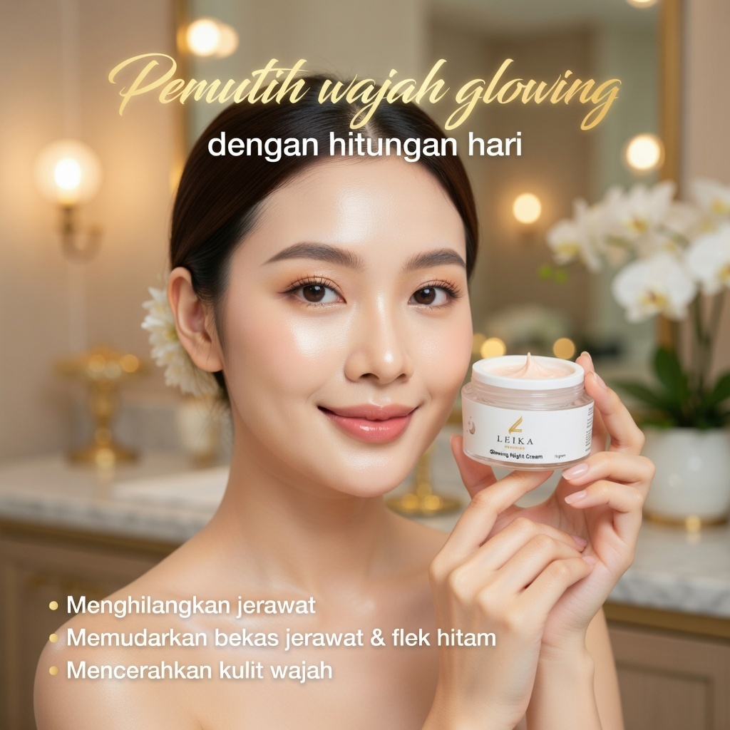 Cream Pemutih Wajah Glowing Ampuh Bpom Cream Pencerah Wajah Halal Night Cream Pemutih Wajah Wanita A