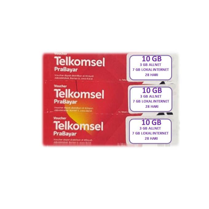 Voucher Telkomsel 10 GB 28 Hari