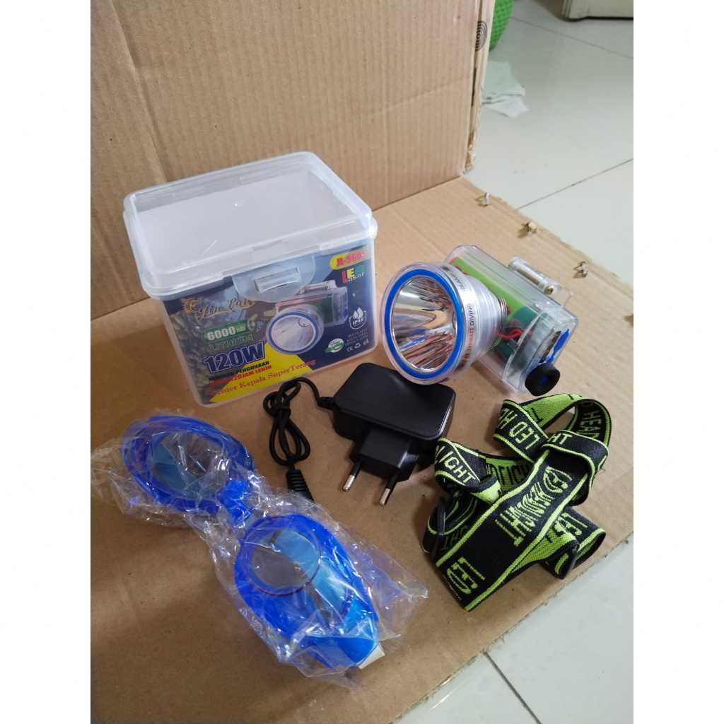 SENTER KEPALA SELAM 200 meter JL 5601 jinlong 120 watt.