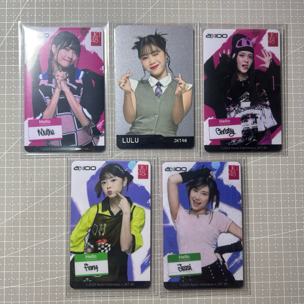 PHOTOCARD PC AXIOO JKT48 Christy Fiony Jessi Lulu Oniel Muthe