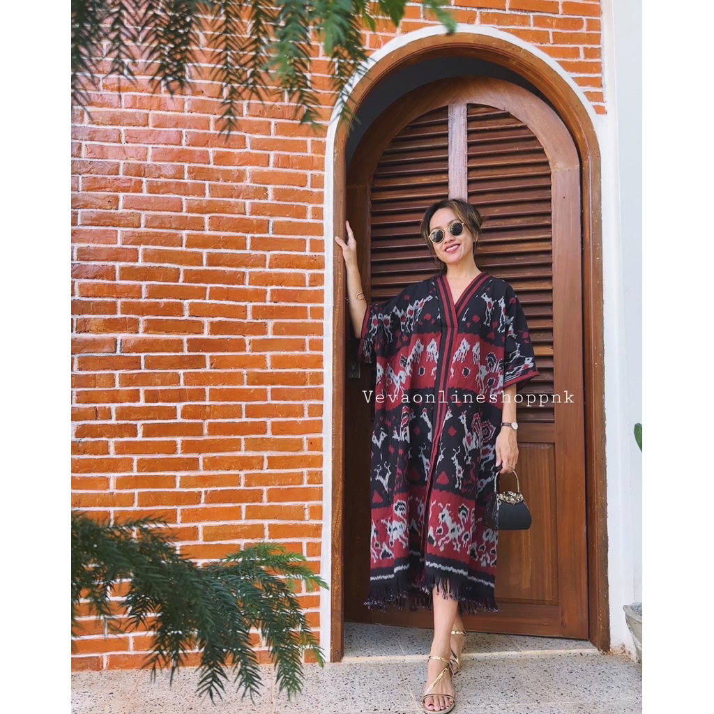 DRESS KAFTAN ETNIK TENUN SUMBA