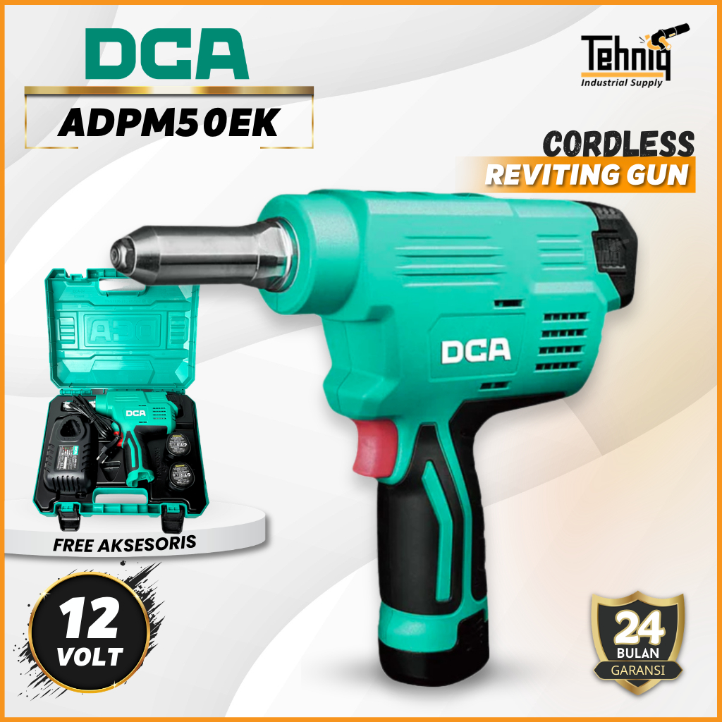 DCA ADPM50EK Mesin Rivet Battery / Cordless Blind Riveting Gun DCA ADPM50EK