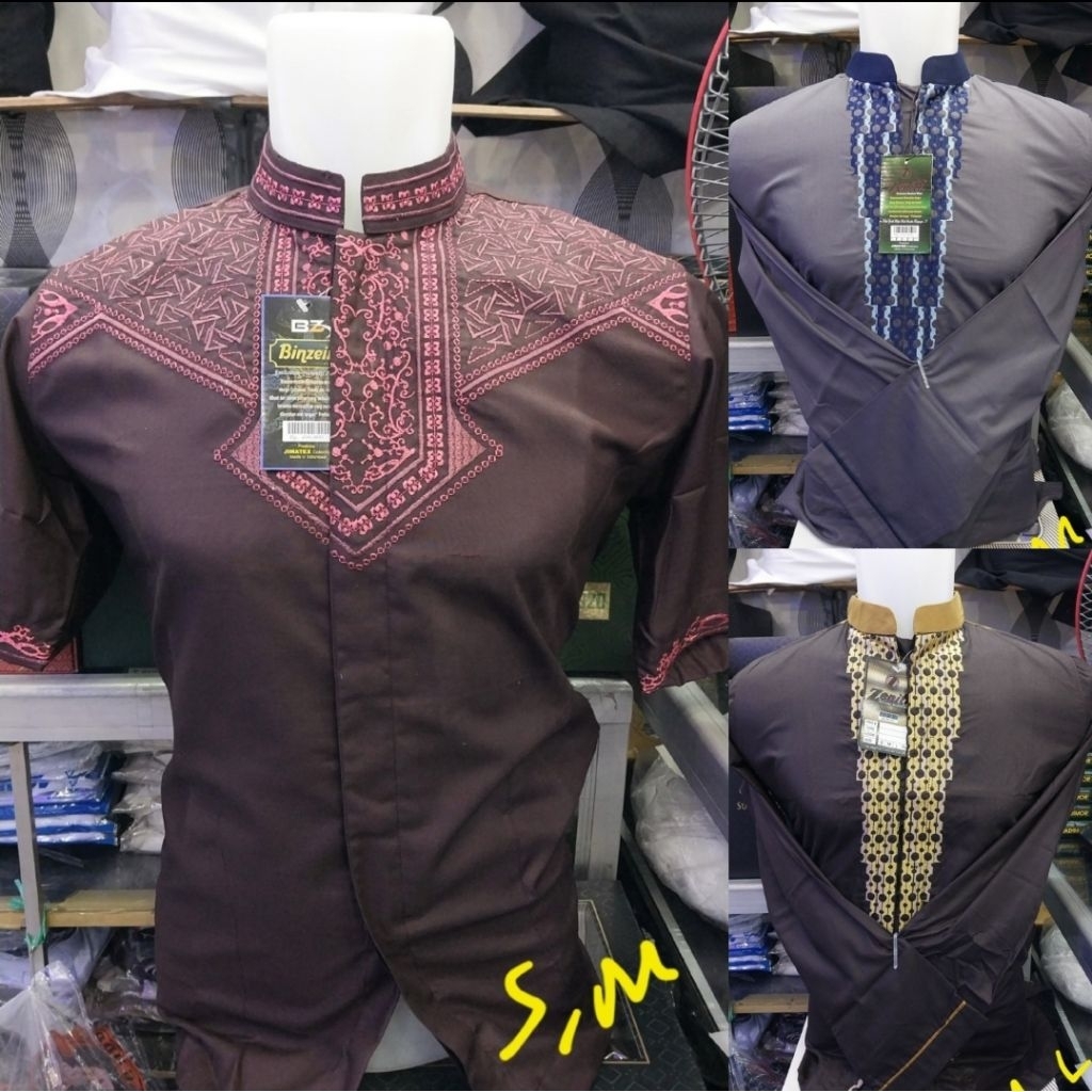 (KHUSUS UKURAN M) Baju Koko Bin Zein Zenith Tangan Pendek Tangan Panjang (FREE TAS SPUNBOUND)