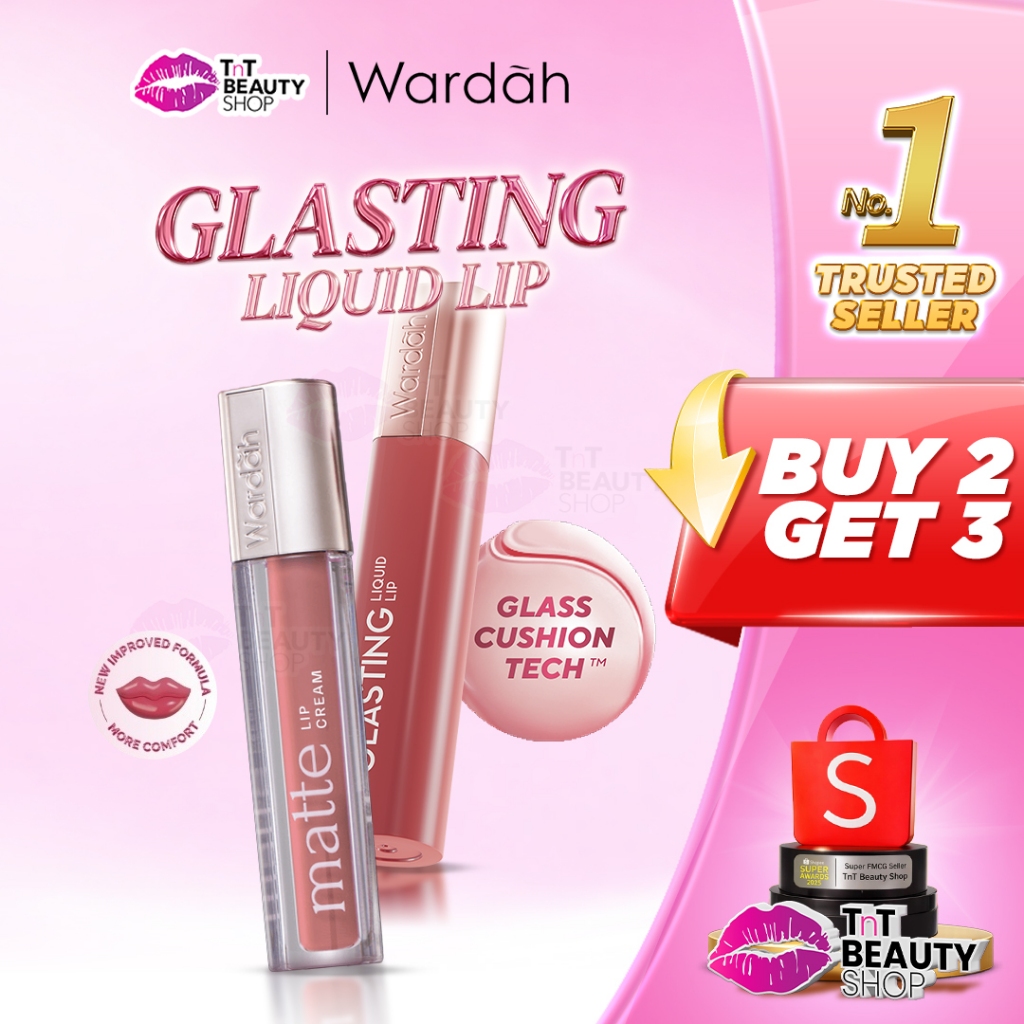[BUNDLING] Wardah Glasting Liquid Lip - PAKET Ombre - TnT Beauty Shop