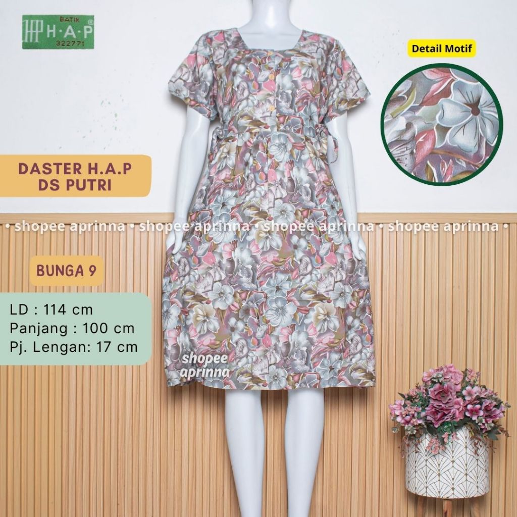 Daster PUTRI Model Chibi HAP Terbaru Busui Friendly Baju Wanita Dewasa