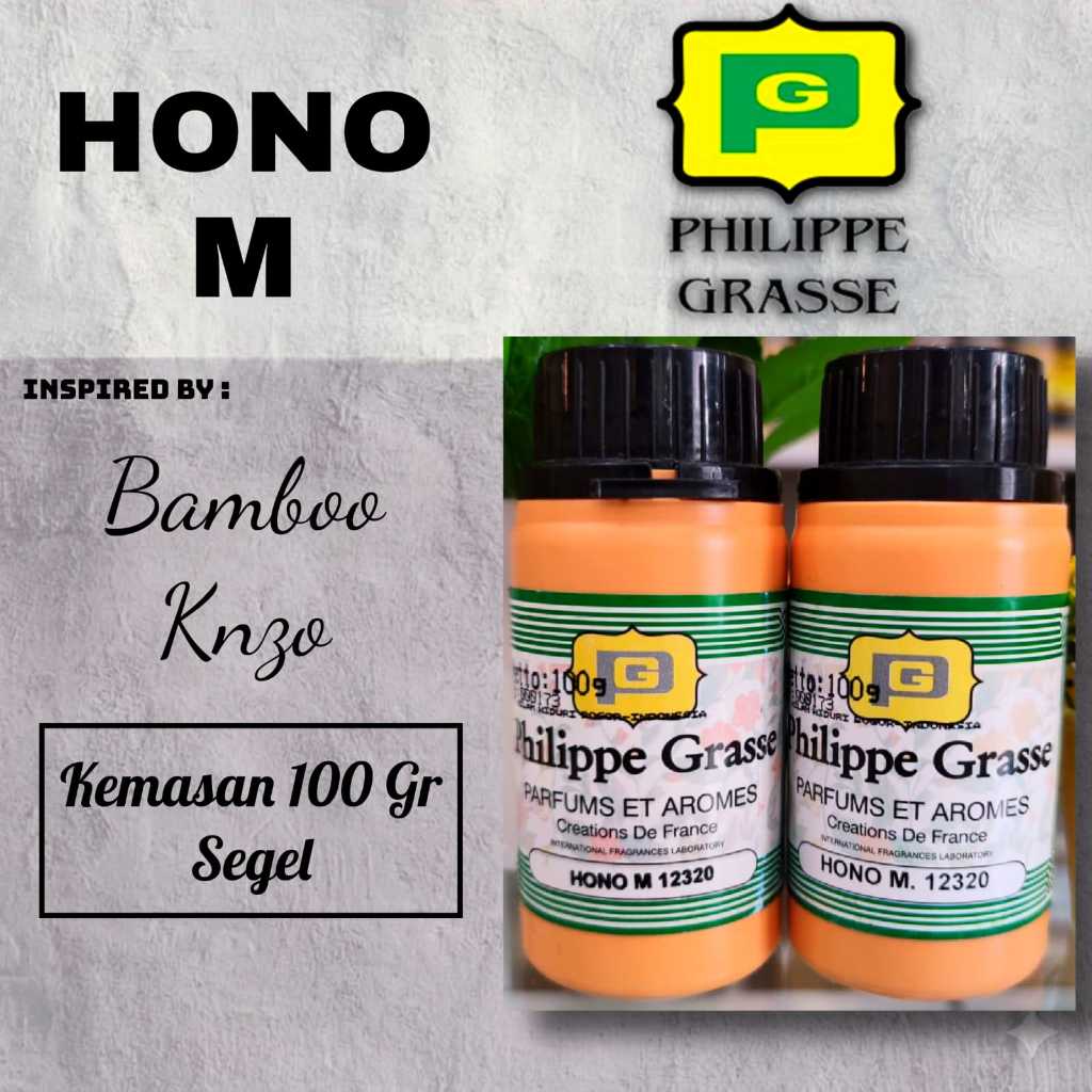 100 GR - HONO M [ Philippe Grasse ] | Bibit/biang parfum murni tanpa campuran kemasan Segel - kenzo 