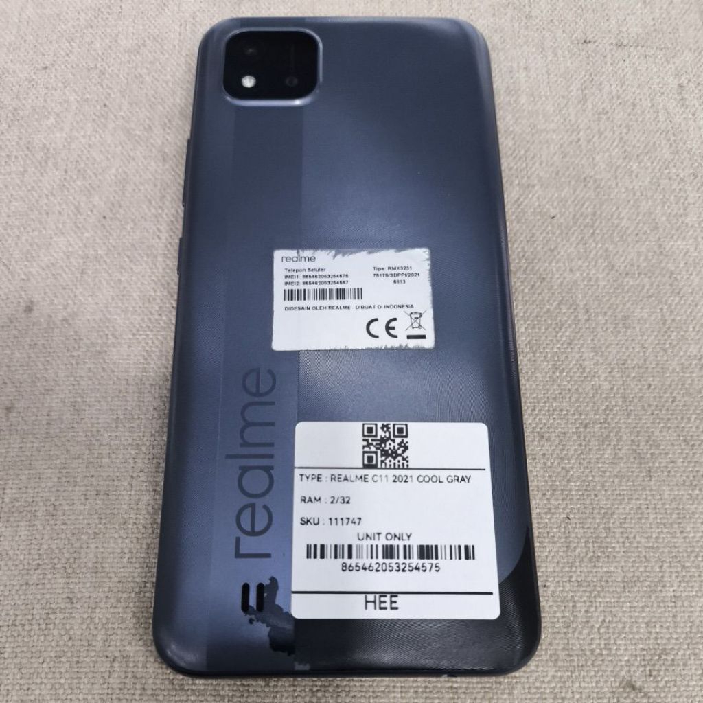 Handphone second normal Realme C11 2021 2+32GB Original