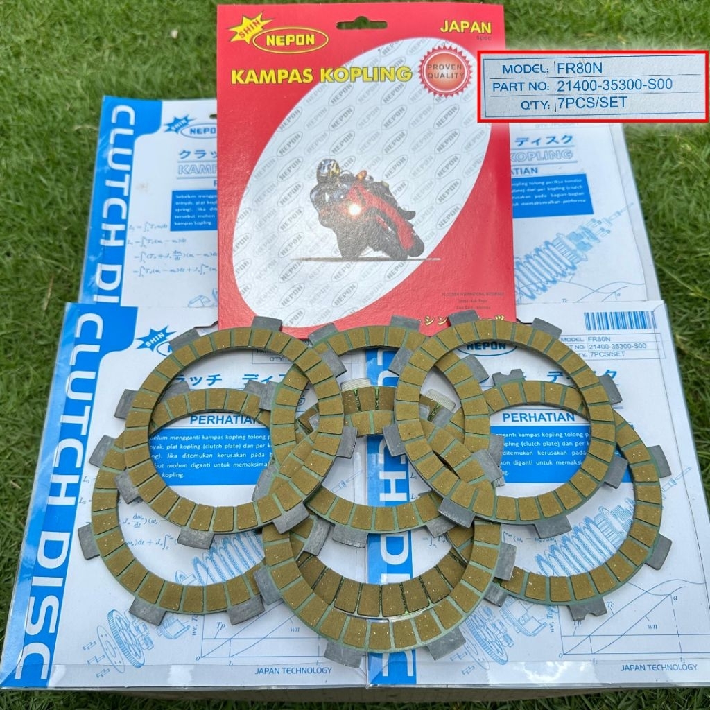 KAMPAS KOPLING RACING SUZUKI FR80 FR 80 ASLI ORIGINAL NEPON JAPAN SPECS ORI NEPON