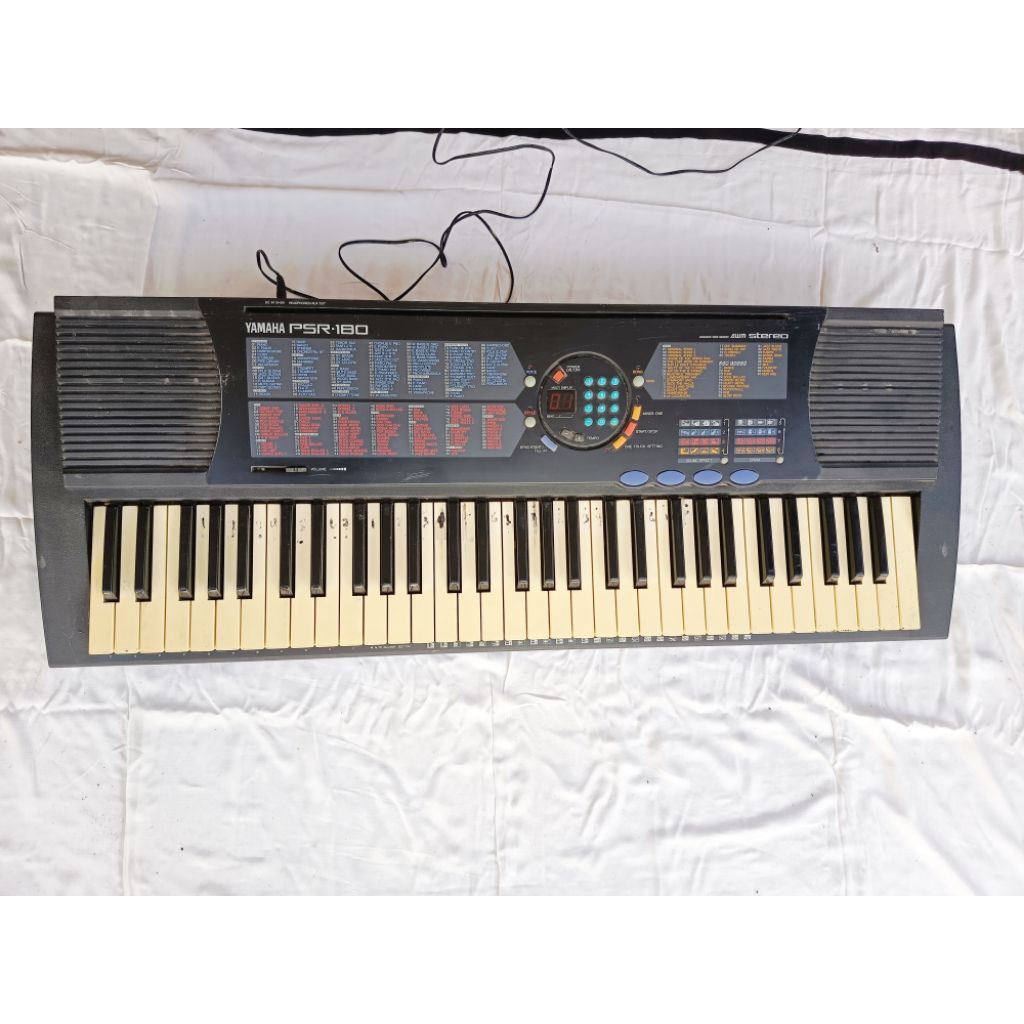 alat musik piano keyboard yamaha psr180, bekas normal sangat
