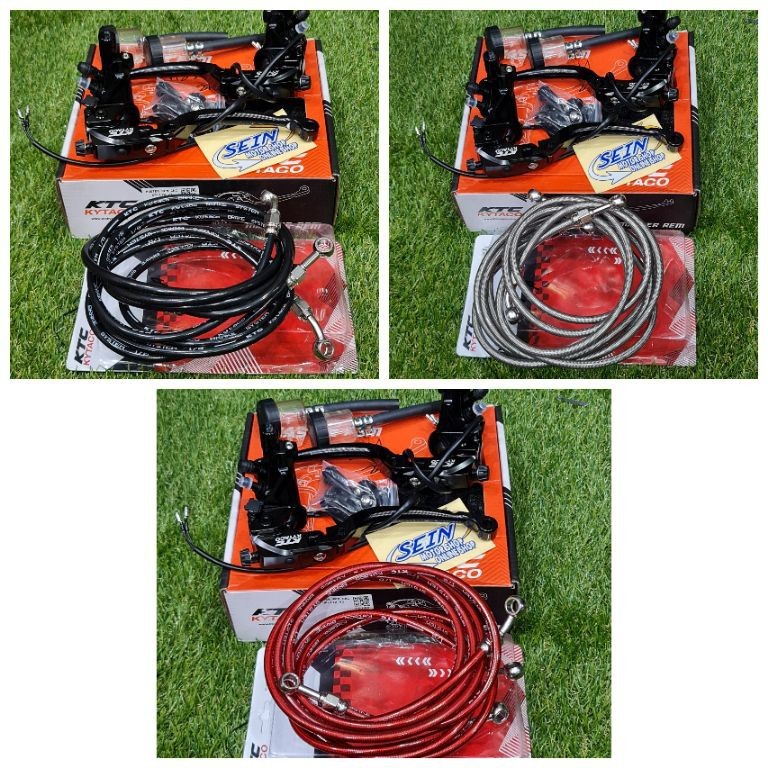 Paket Master Rem KTC  Nmax Pcx Kytaco Ktc Plus Selang Rem Depan Belakang