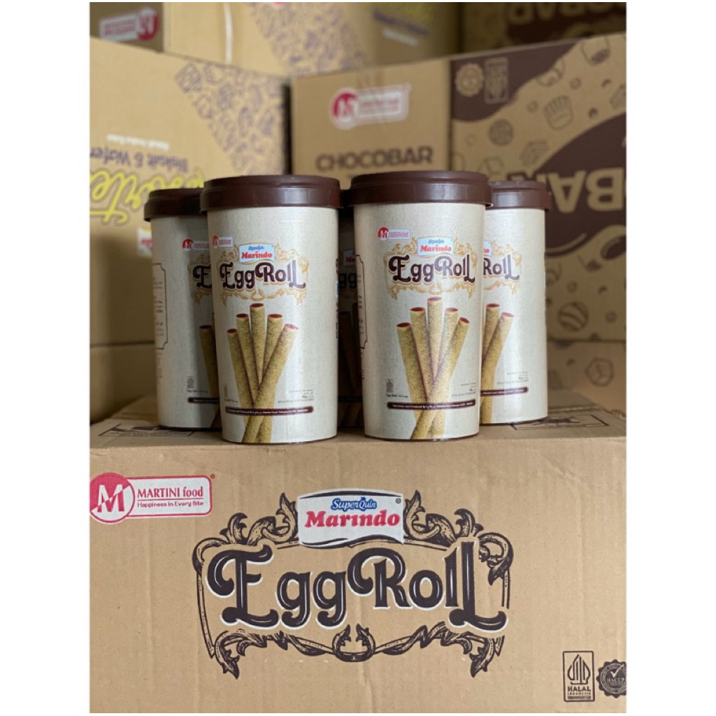 Marindo Egg Roll 1 karton isi 12 Toples