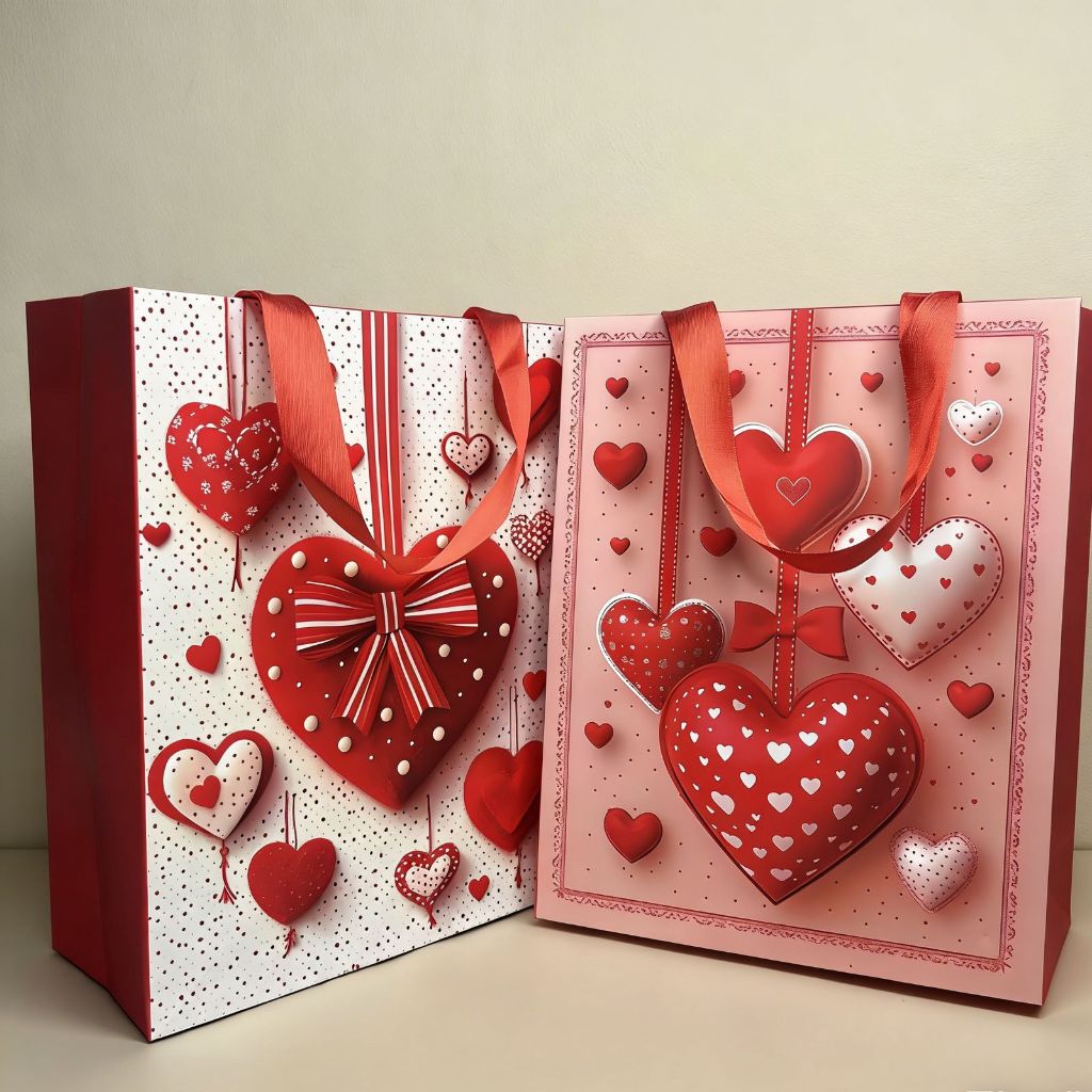 BagusBag Paper Bag Premium Merah Tebal Anti Sobek | Tas Kertas Kado Hampers Souvenir Gift Bag