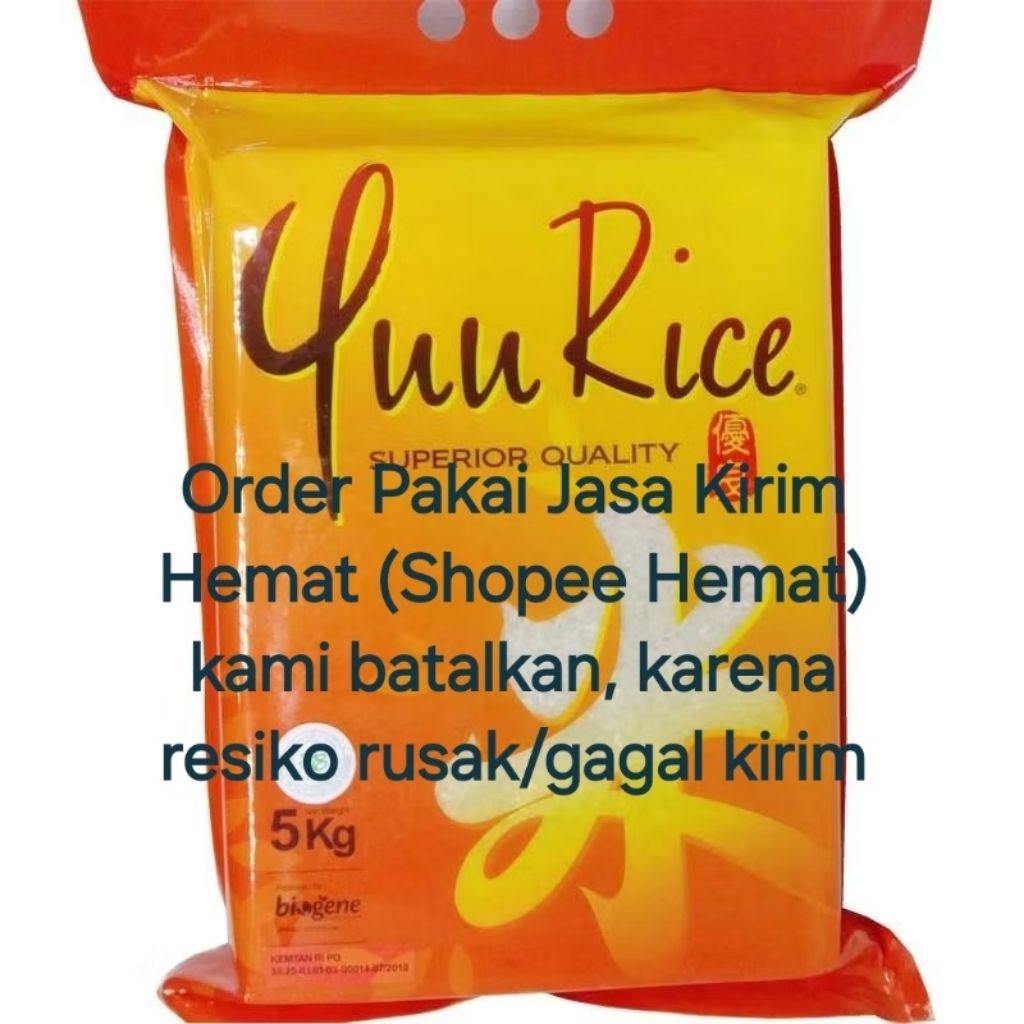 YUU RICE 5KG BERAS Kesehatan Low Gula VACUM SUPER PREMIUM Berprotein,Low Karbohidrat