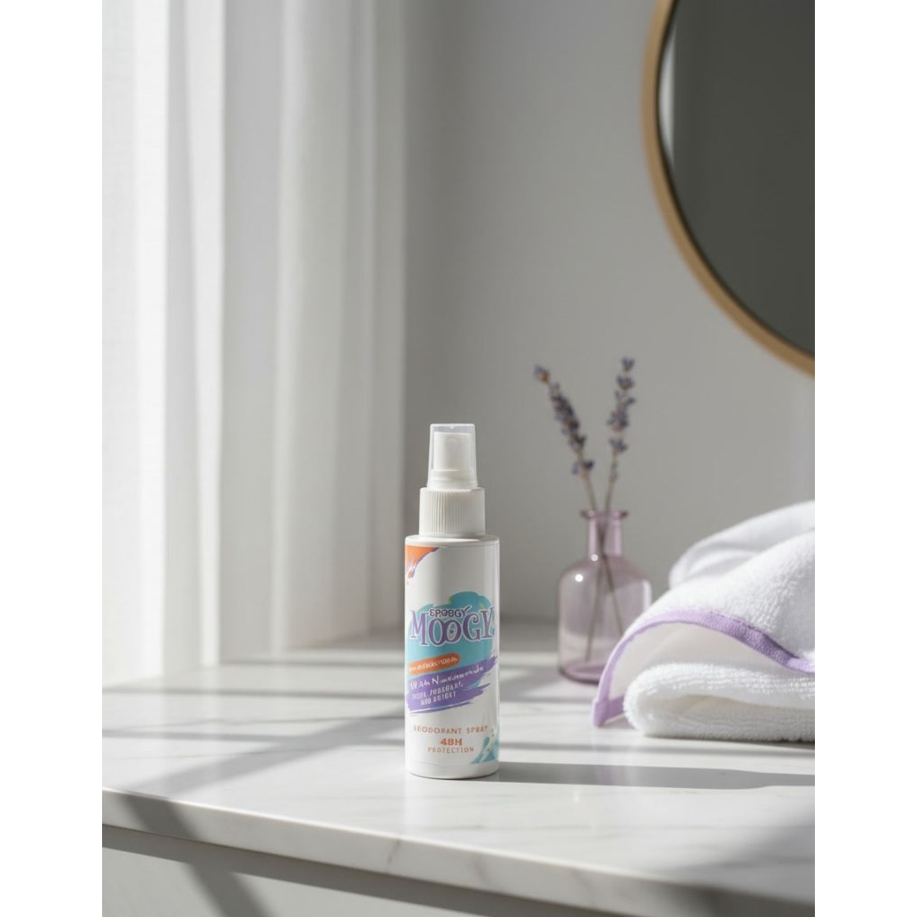 Deodorant Spray Tawas Dengan Niacinamide & Anti-Iritan - 100ml, BPOM, Non-Alkohol.