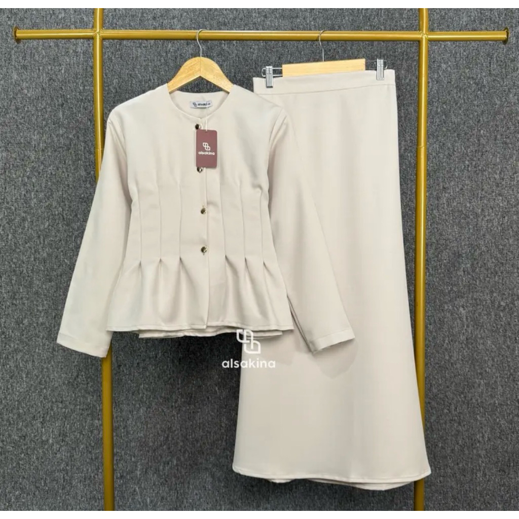 Kirana One Set Rok - Setelan Wanita - Setelan Kekinian - Setelan Rok Wanita - One Set Wanita Kekinia