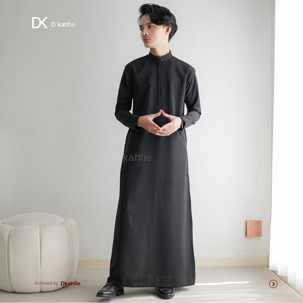 DKAHFIE APPAREL ZAYD THOBE SERIES / GAMIS PRIA / SLIMFIT / PL LIKE NEW SIZE XL