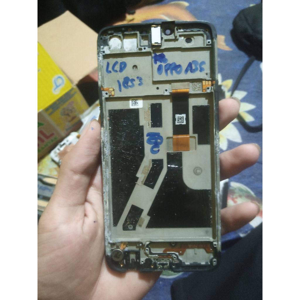 LCD Oppo A3s CPH1853 Original Cabutan Second