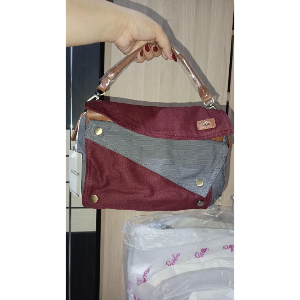 TAS EKSKLUSIF MADELYN NASHVILLE BURGUNDY GREY (RUELLA VERSION)