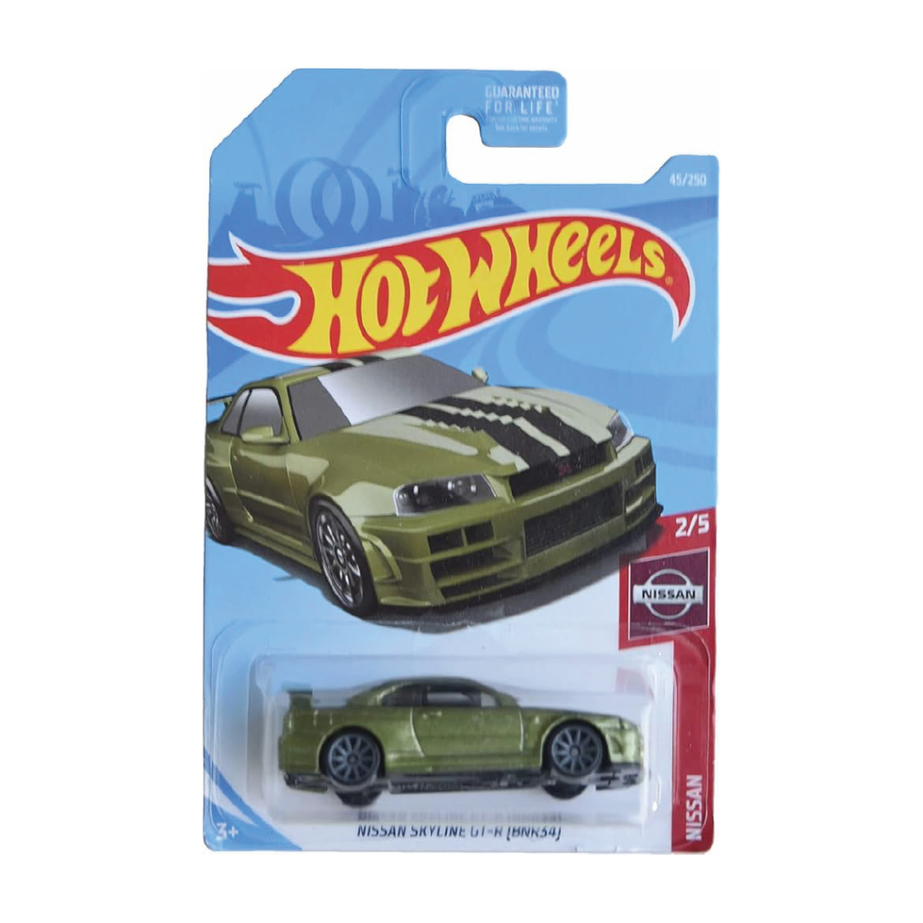 Hot Wheels Nissan Skyline R34 Hijau