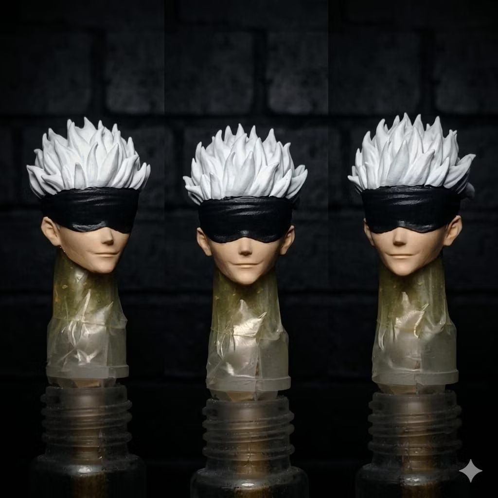 Custom Headsculpt Satoru Gojo - Default size is SHF 1/12 scale