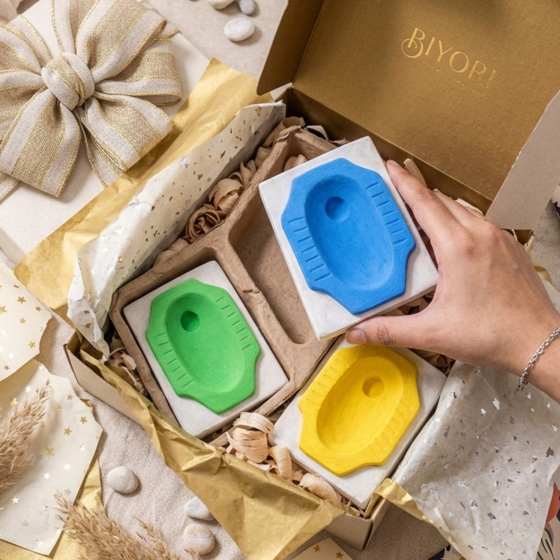 Asbak Unik Lucu Hadiah Kado Koleksi Motif Closet-WC 3  Varian Warna