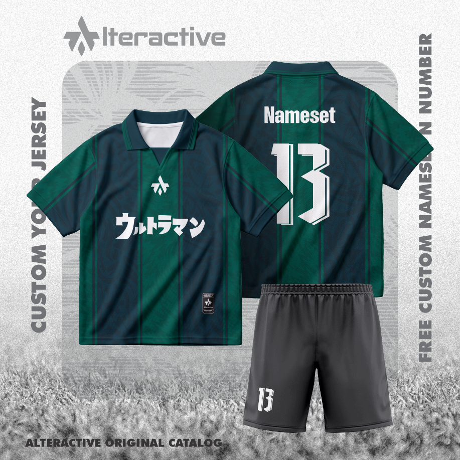 Jersey Futsal Baju Bola Mini Soccer Full Printing Dryfit Free Custom Nama Nomor Logo Bisa Satuan 001