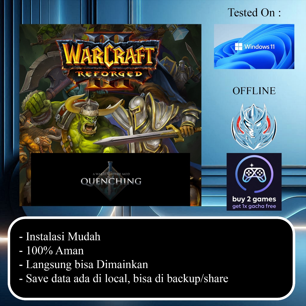 Warcraft 3 : Reforged FULL OFFLINE + Quenching Mod link