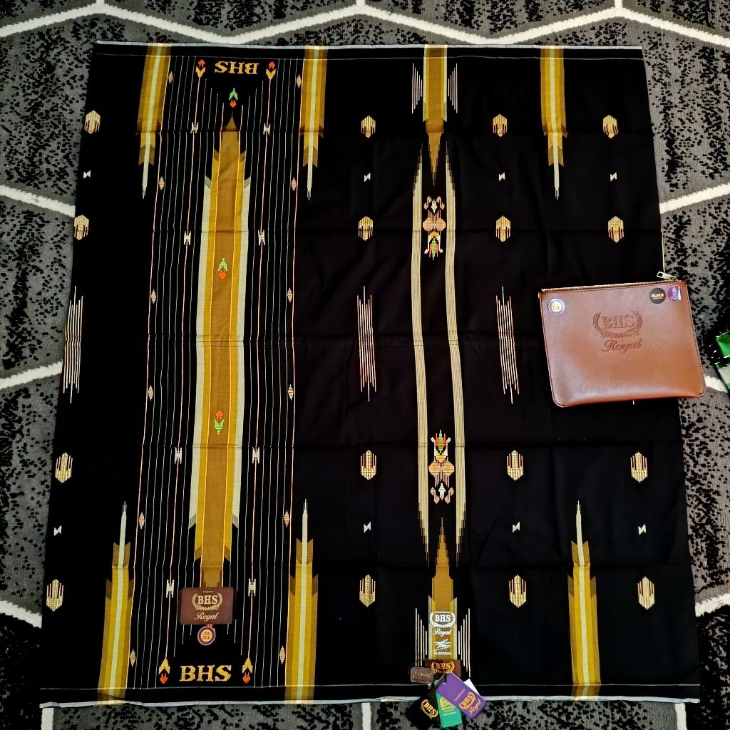 Sarung BHS Royal SGF Gold Premium Mercerized Songket Timbul ATBM (COD)
