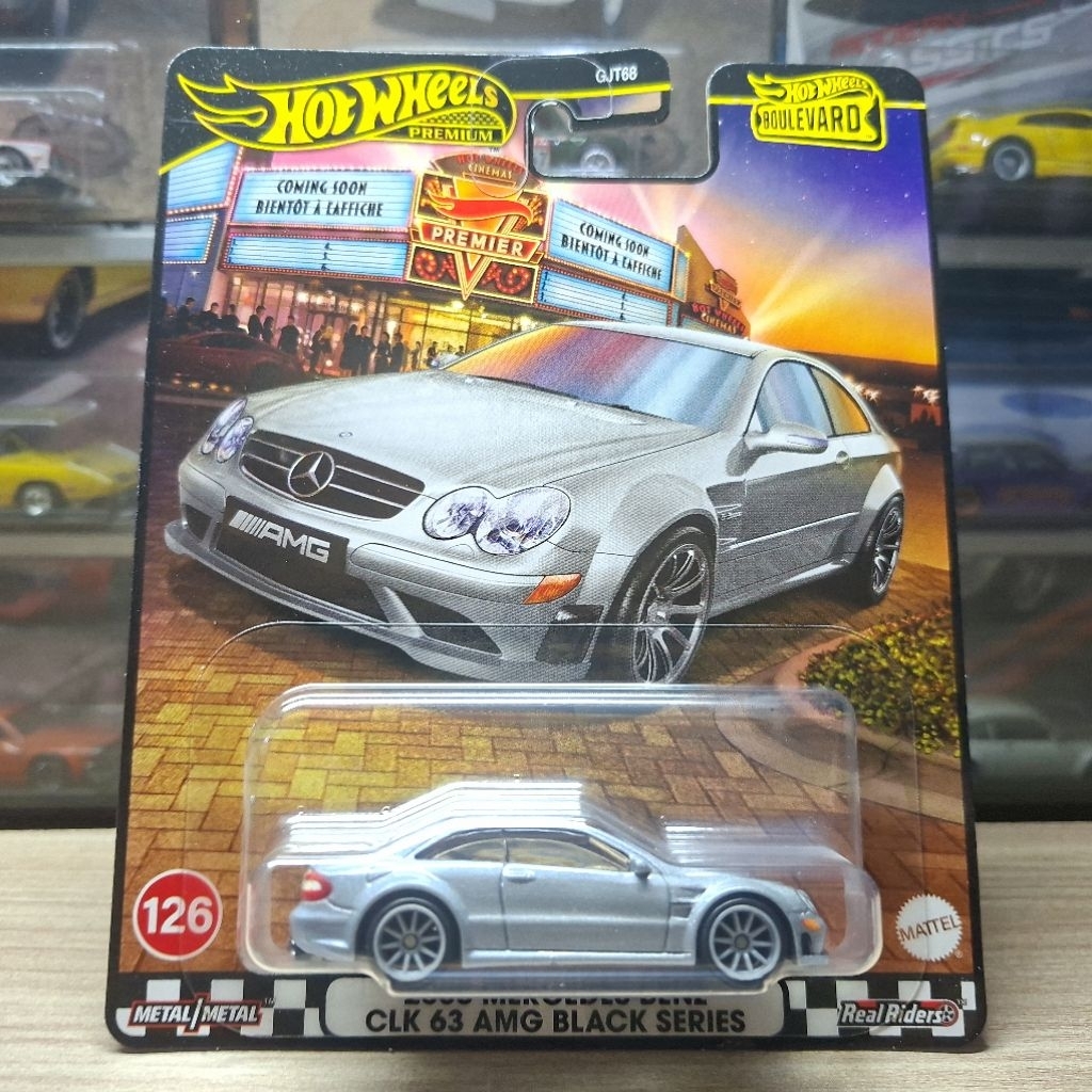 Hot Wheels 2008 Mercedes Benz CLK 63 Black Series - Boulevard 126 - Hotwheels Original - Premium