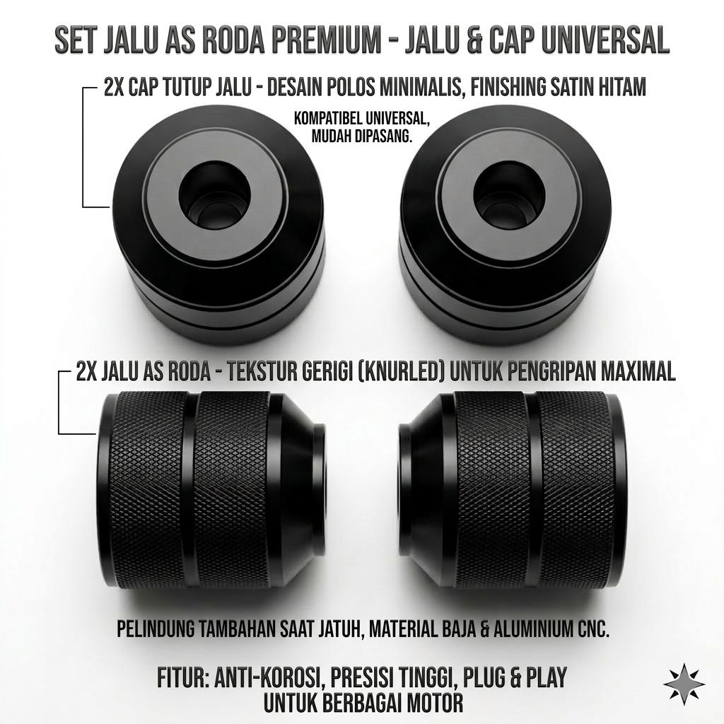 jalu as roda depan belakang klx crf dtracker wr