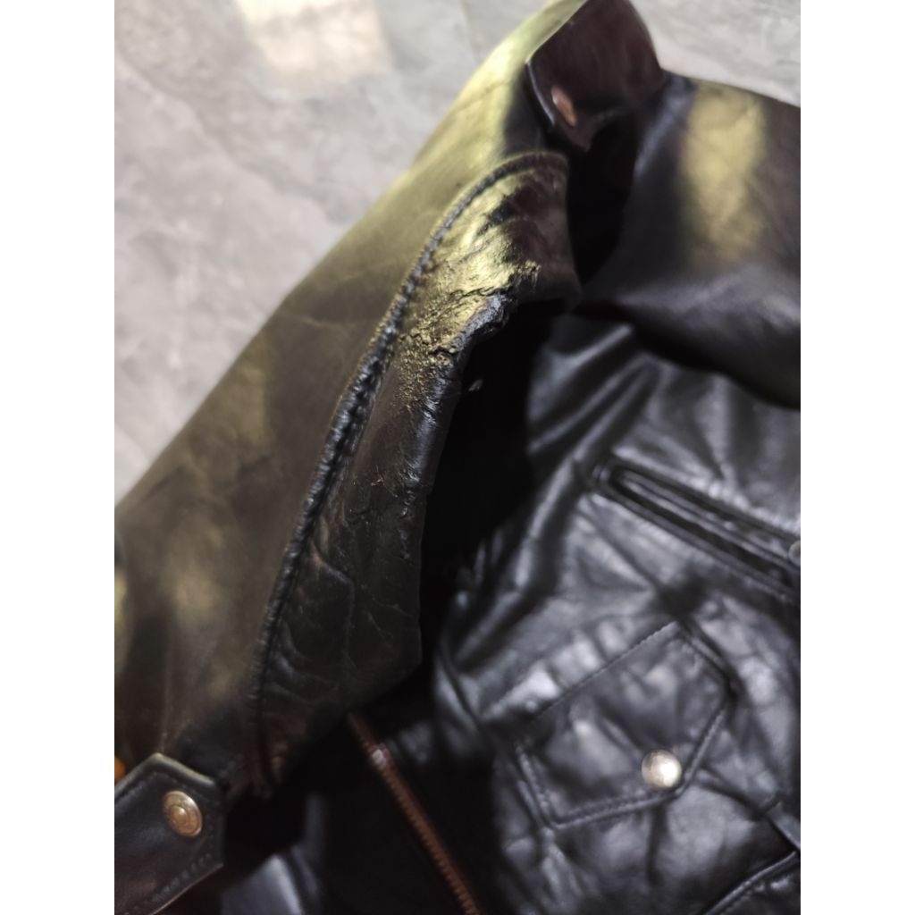 schott perfecto 118 // jaket kulit dobel kerah // jaket ramones