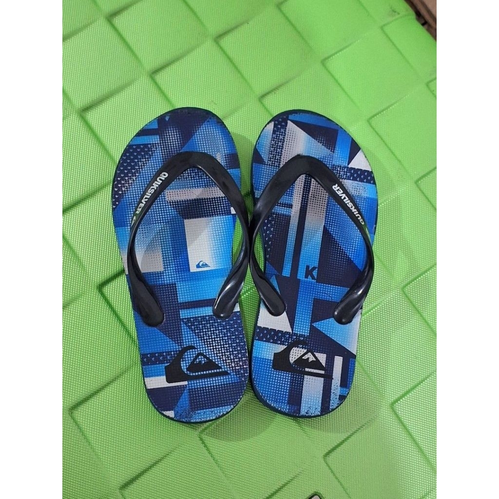 Sandal jepit anak laki Quicksilver original size 34 insole 22