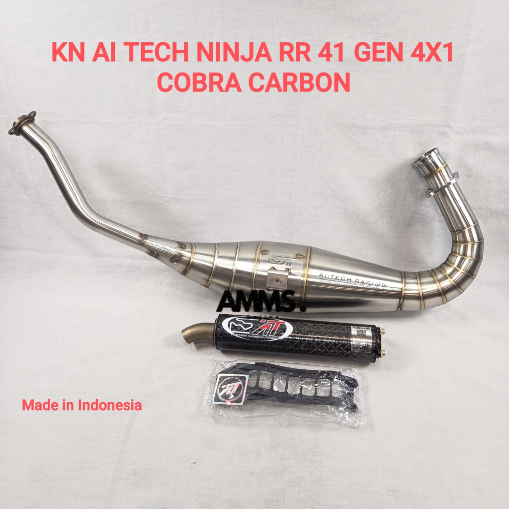KNALPOT AI TECH MOTOR NINJA RR 41 GEN 4 X1 COBRA CARBON
