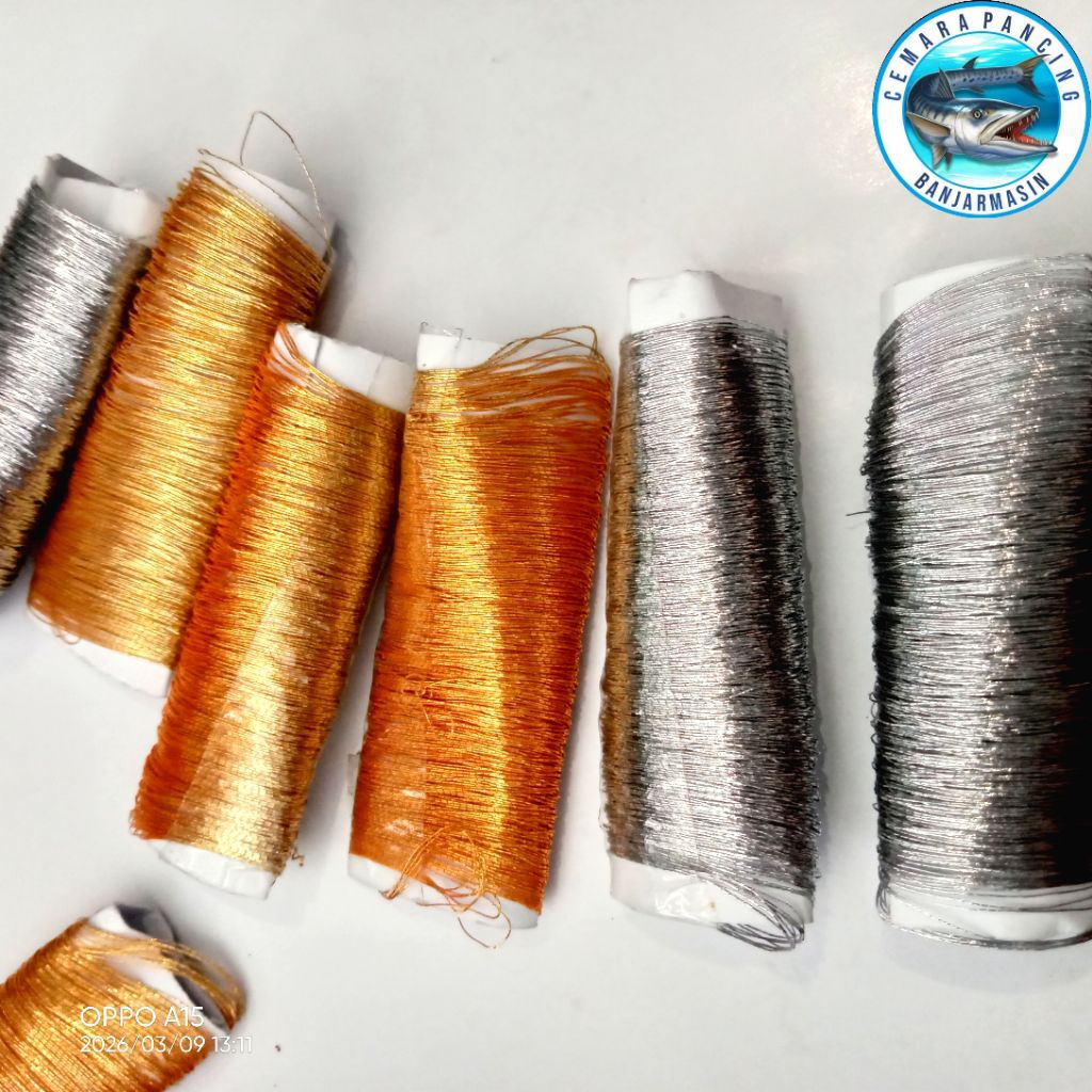 BENANG LILIT JORAN - Benang Wrapping Joran 10 Meter - Pilihan Warna Menarik, Tahan Lama, Mudah Digun