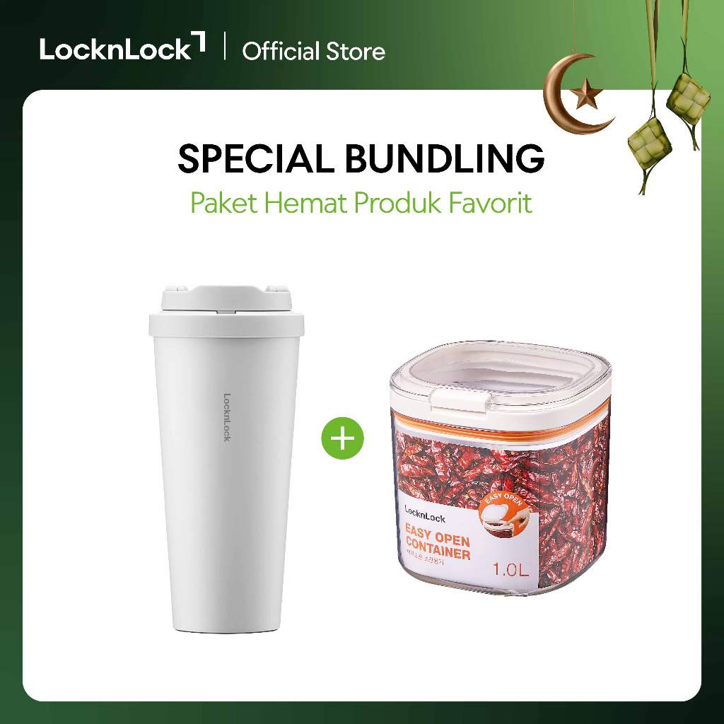 [Special Lebaran] - One Touch Clip Tumbler + Container Easy Open