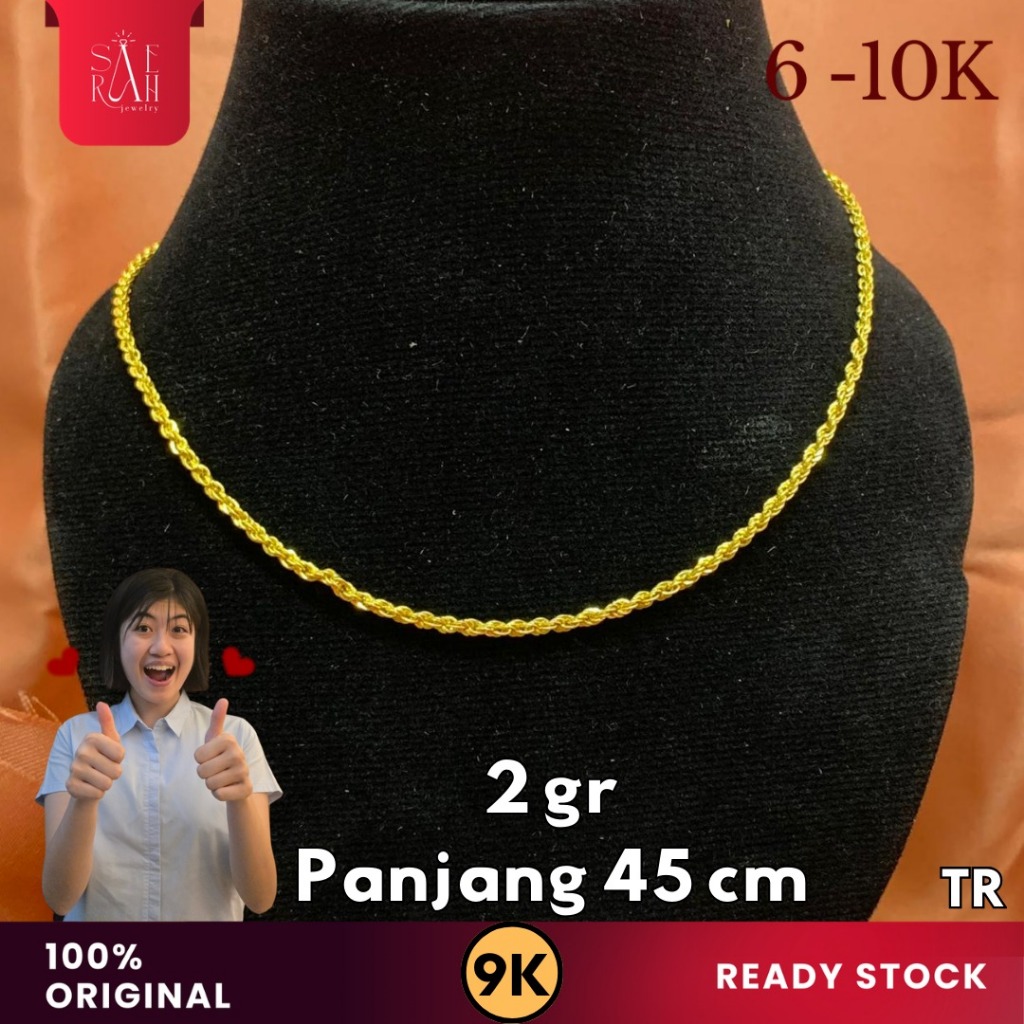 Kalung Emas 9K - Toko Emas Saerah - 2 Gram 272
