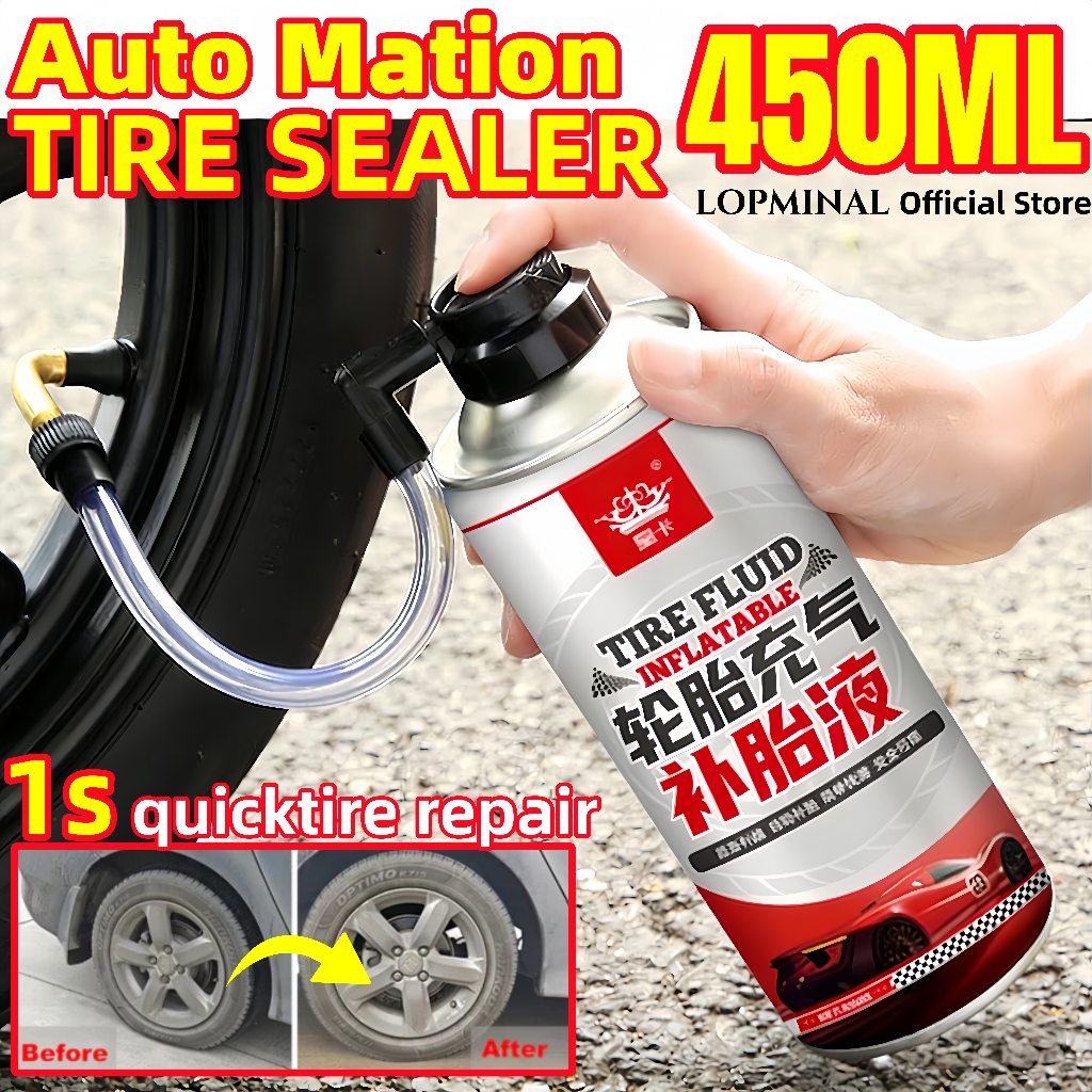 450ML Cairan anti bocor ban tubeless motor mobil original sepeda tambal ban tubeless otomatis tire i