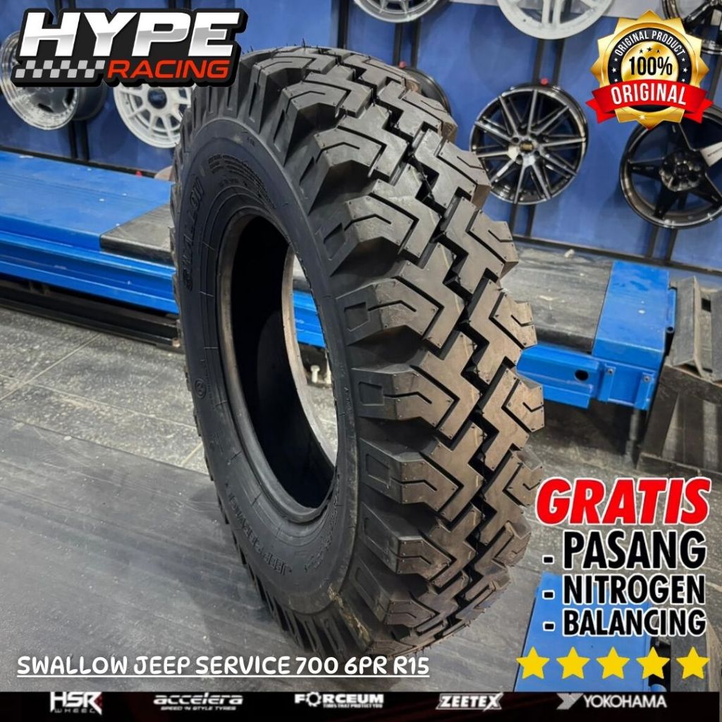 BAN LUAR MOBIL SWALLOW JEEP SERVICE 700 6PR R15