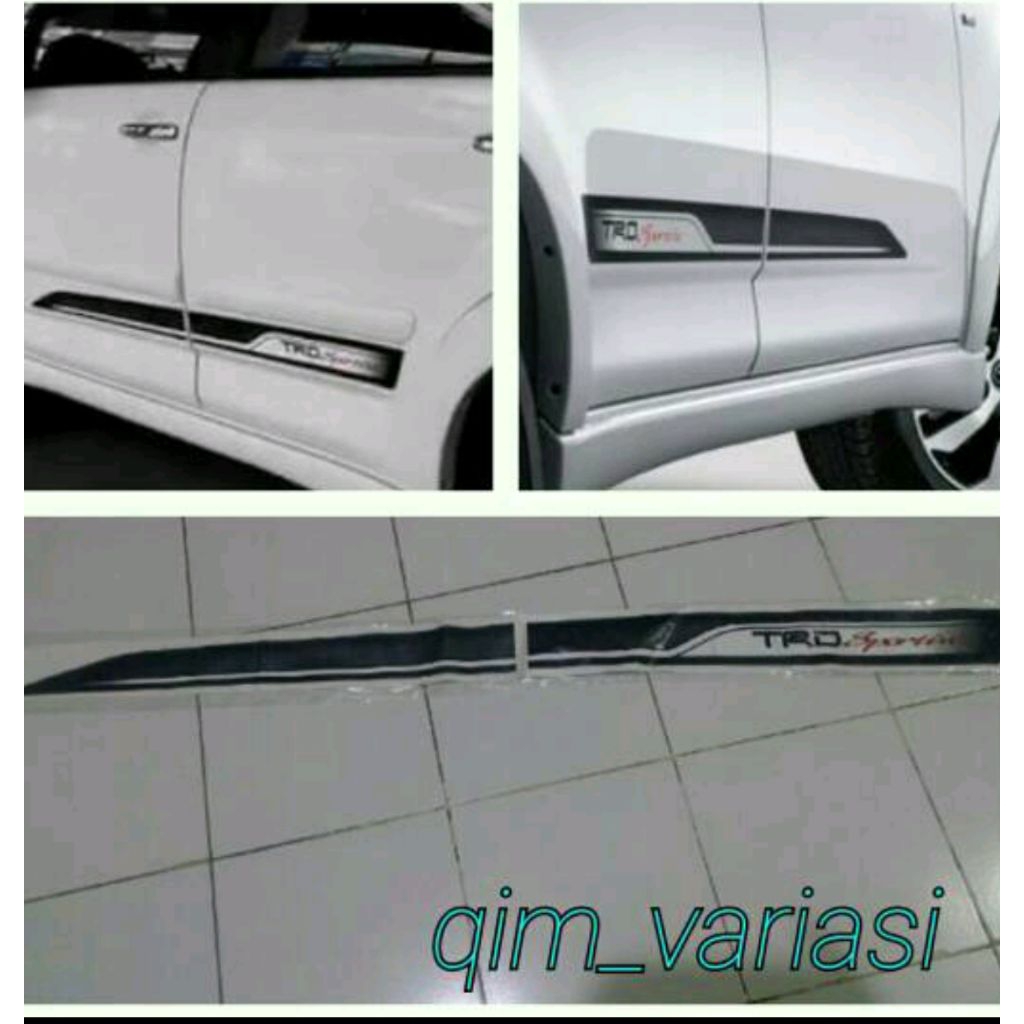 Stiker Sticker Lis List Body TRD Sportivo Rush 2015 Original