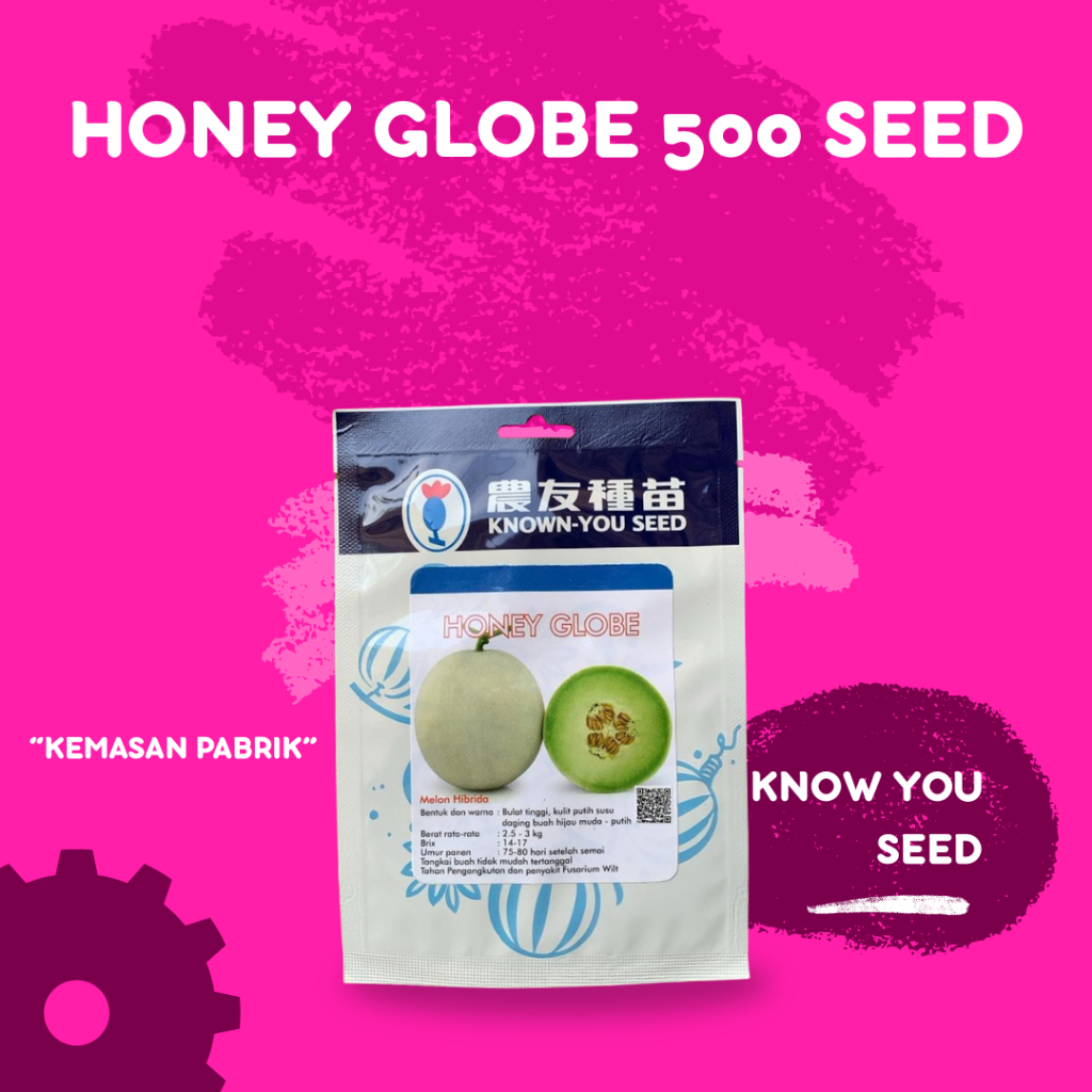 Known you seed HONEY GLOBE 500 SEED Benih Melon