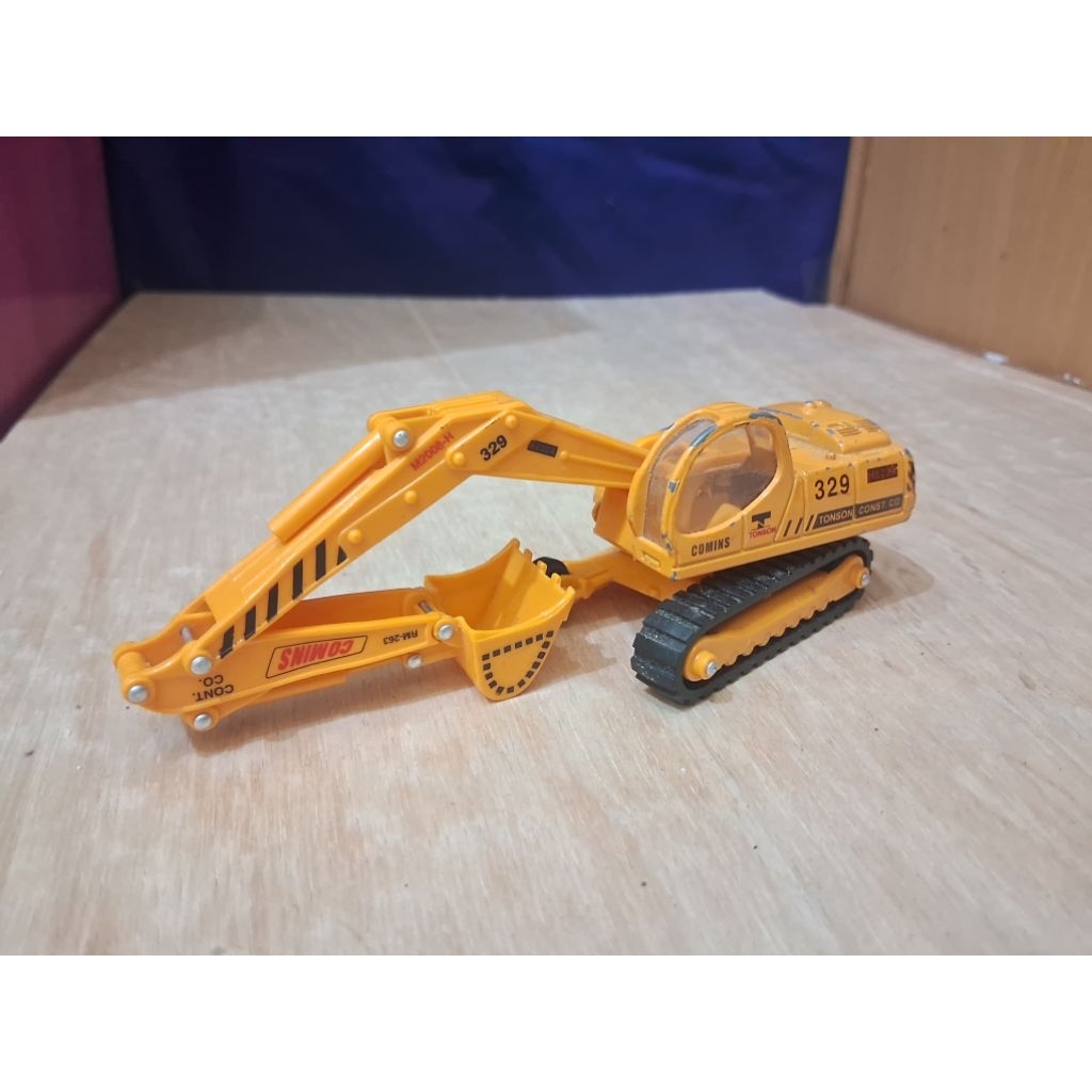 Diecast Excavator Contruction Merk Street Machine Pro Engine Pioneer Loose Junk Minus Roda Karet Mob