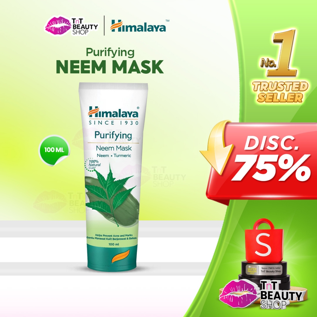 Himalaya Purifying Neem Face Mask 100ml Masker Wajah Untuk Jerawat Acne Skincare | TnT Beauty Shop