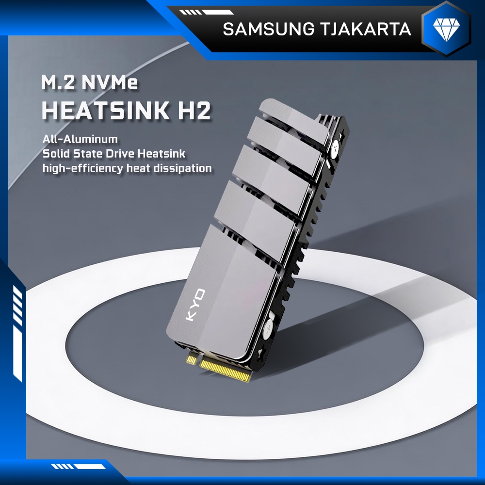 HEATSINK KYO H2 M.2 SSD Heatsink NVMe & M.2 NGFF M.2 Heatsink Cooling Aluminum high efficiency heat 