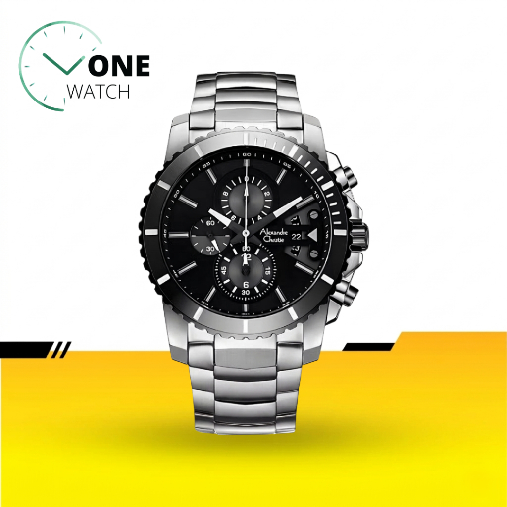 Alexandre Christie AC 6455 Jam Tangan Pria Cowok AC6455 Original Stainless Steel Watches