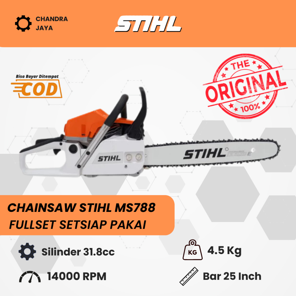 Mesin Senso Chainsaw STIHL 799 New ORIGINAL ASLI  Gergaji Mesin Potong Tebang Kayu 25 Inch Fullset S